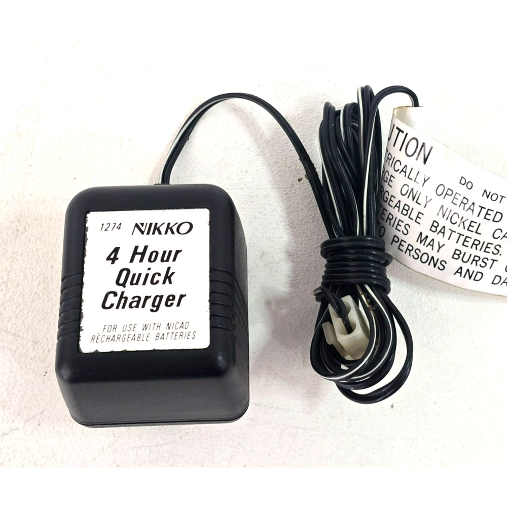 Vintage Nikko RC Vehicle 4 Hour Quick Charger #1274 TESTED